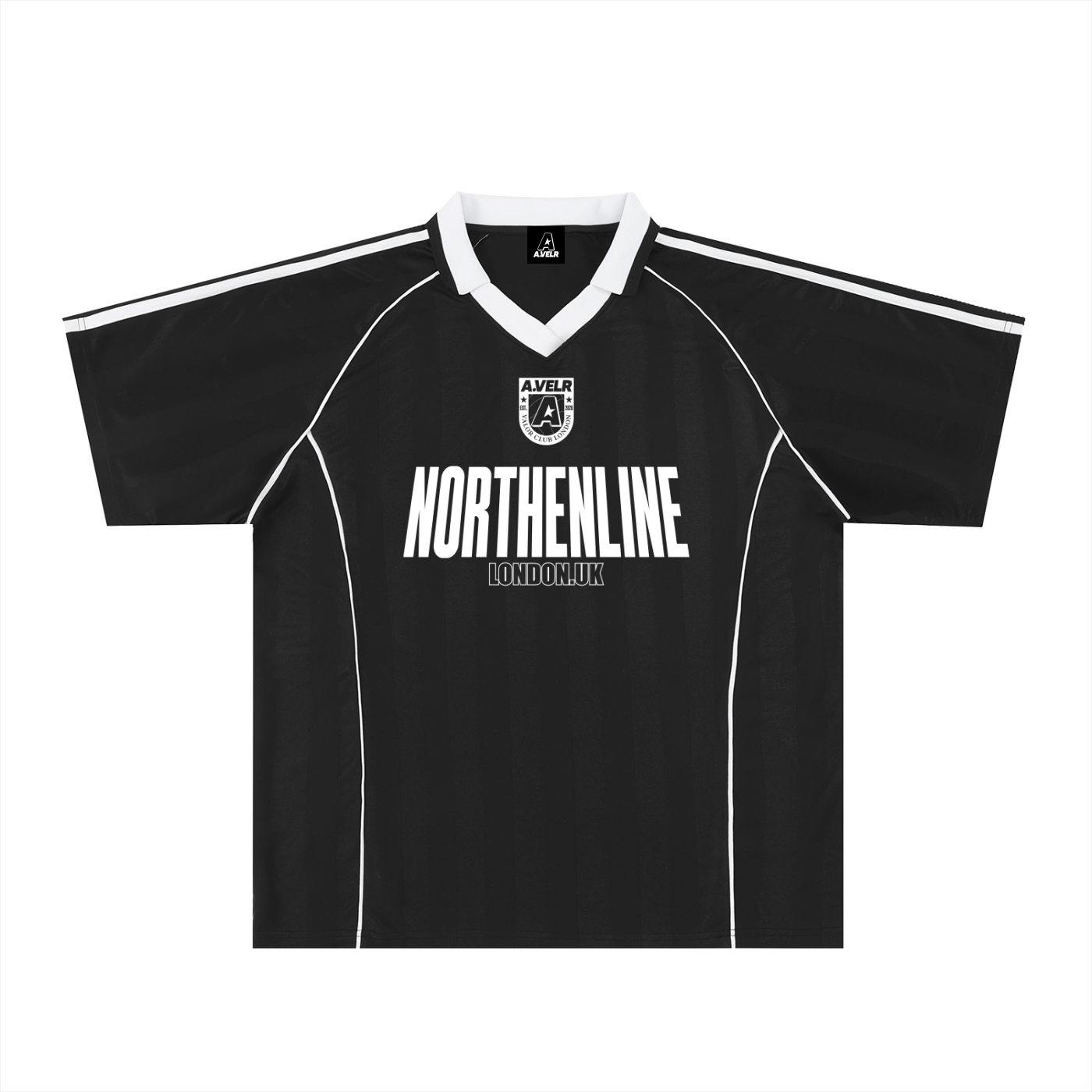 Shadow Stripe Collared Soccer Jersey