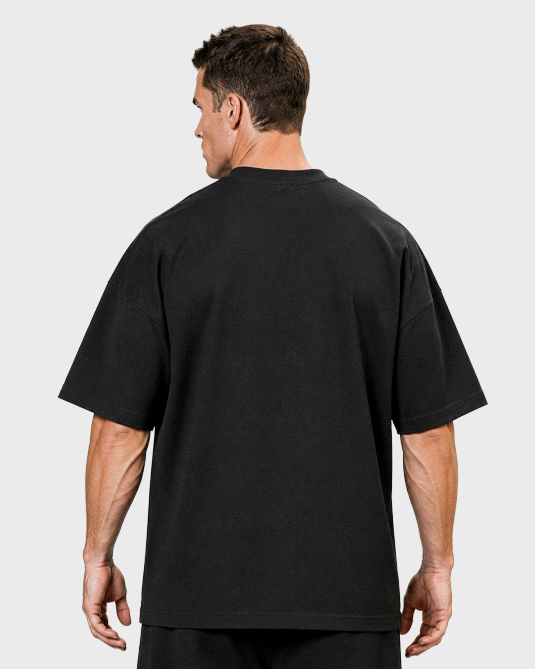 COLLEGE A T-shirt Oversized Drop Shoulder 240 g/m² Black