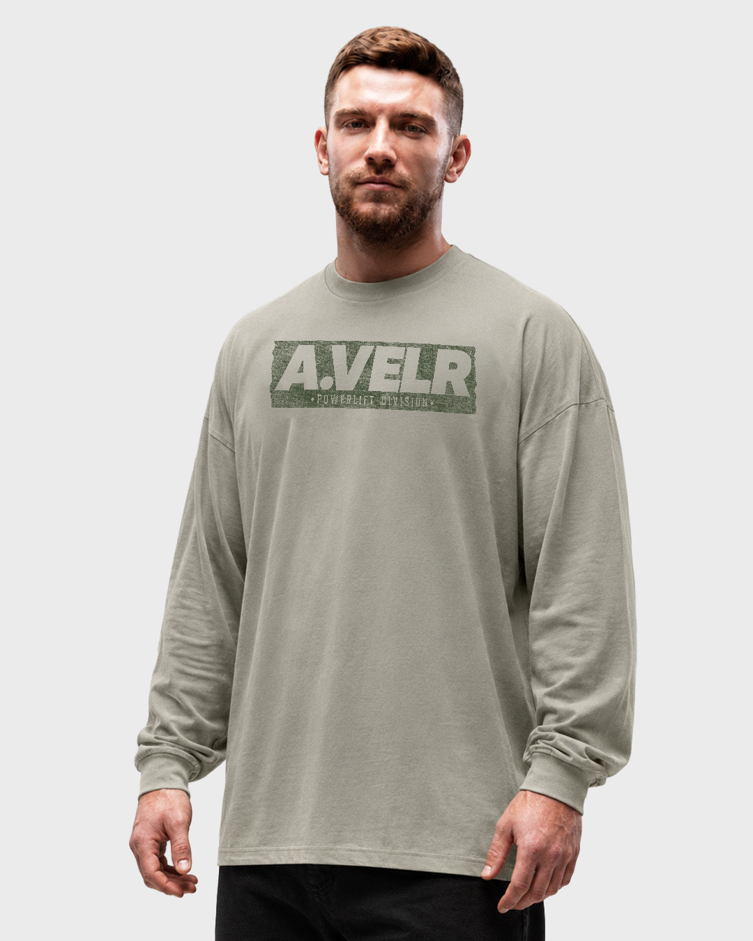RETRO CLASSIC Long Sleeve T-Shirt Oversized 305 g/m² Kaki