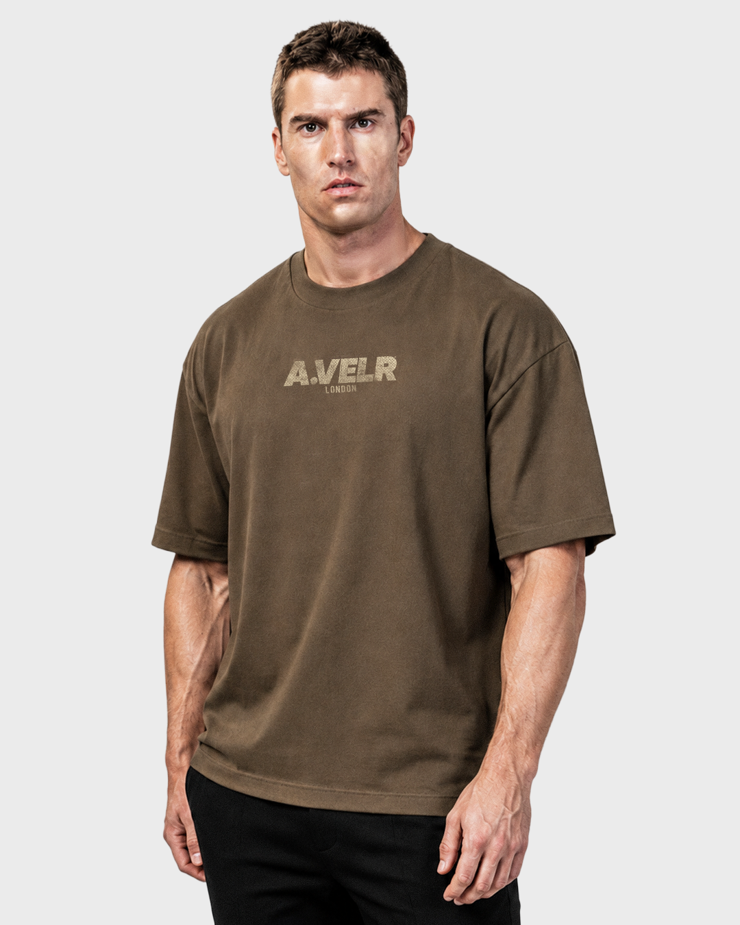 POWER DIVISION Oversized T-shirt 305 g/m² Brown