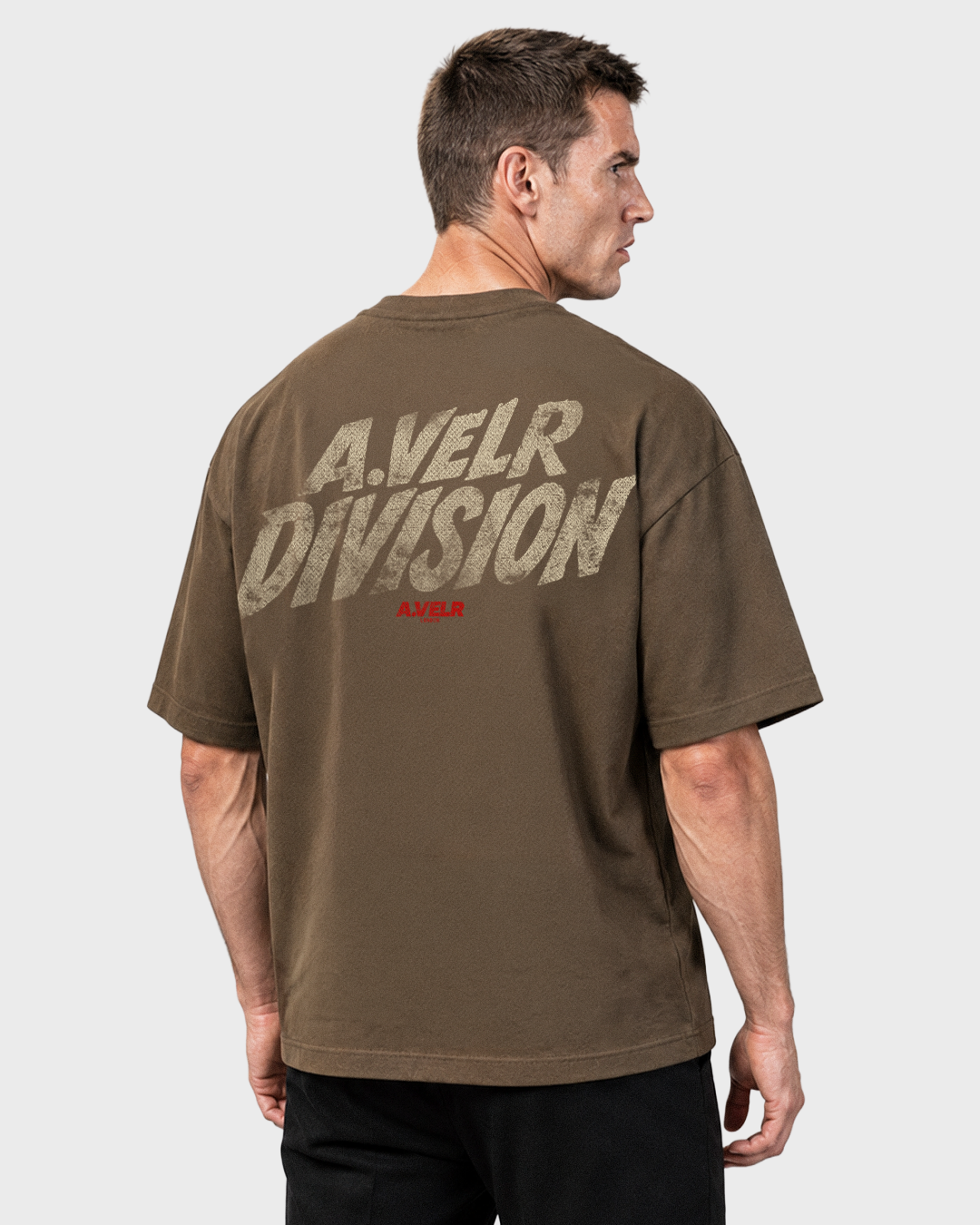 POWER DIVISION Oversized T-shirt 305 g/m² Brown