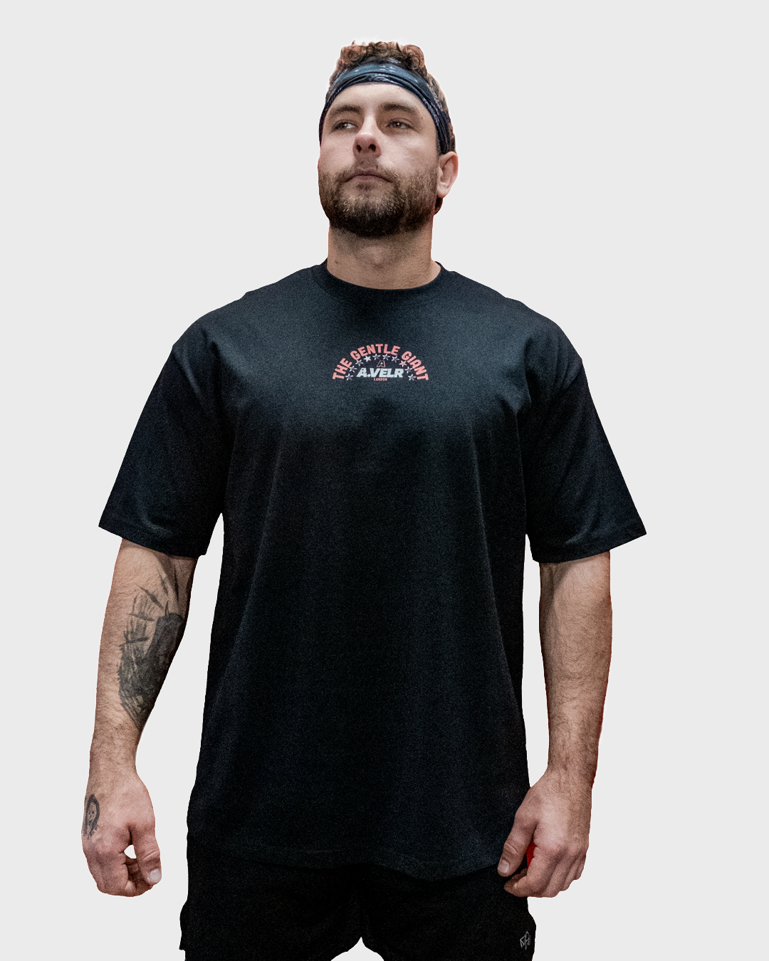 Big Legend Black Streetwear Loose Drop Shoulder T-Shirt