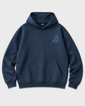 Classic Navy Blue Oversized Heavyweight Hoodie