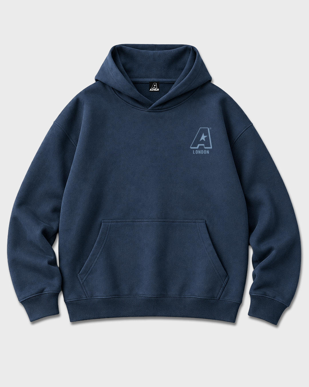 Classic Navy Blue Oversized Heavyweight Hoodie