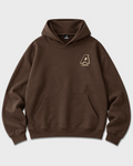 Classic Brown Oversized Heavyweight Hoodie