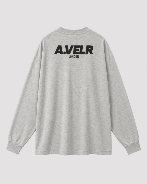 Classic A.VELR Long Sleeve T-Shirt Oversize A.305gr Gray