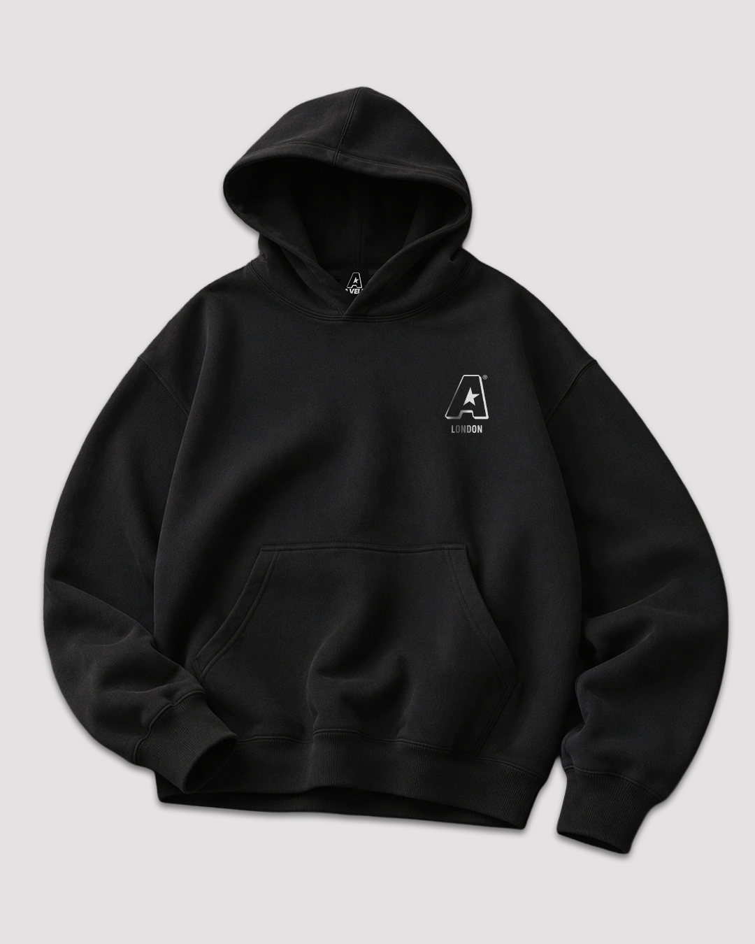 Classic Hoodie A.VELR A.530gr Oversize Black