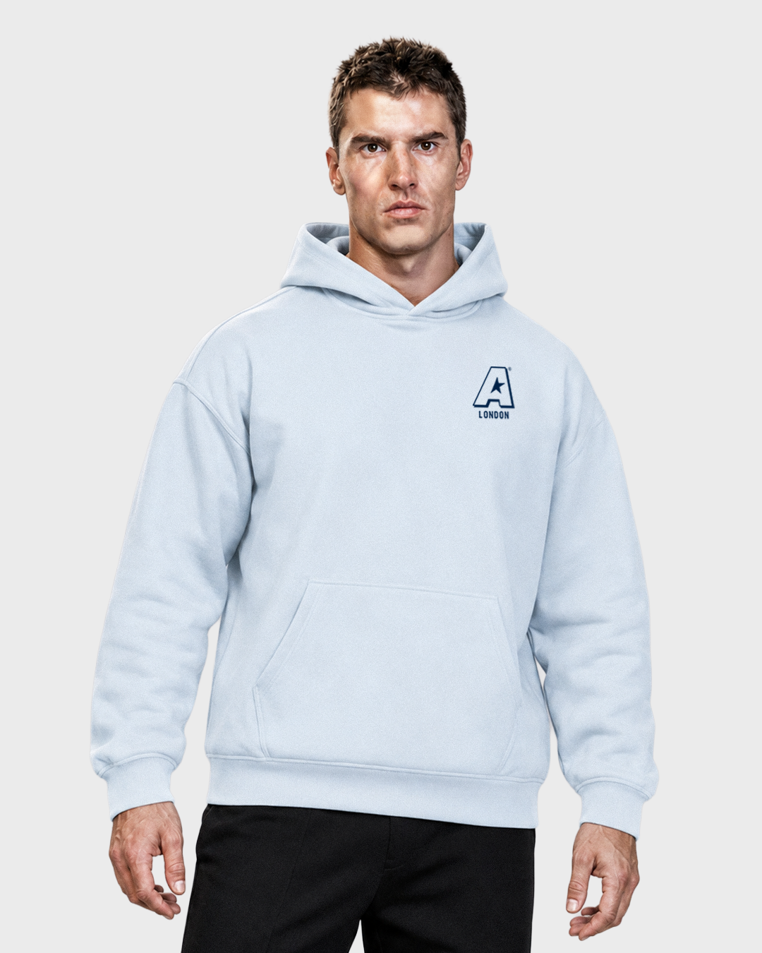 CLASSIC CORE Heavyweight Oversized Hoodie 430 g/m² Sky Blue