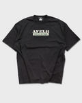 Iron Stamp Balck Streetwear Loose Drop Shoulder T-Shirt