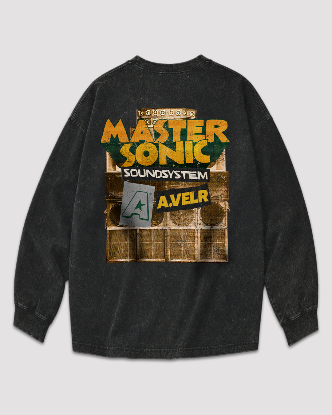 Master Sonic A.250gr Long Sleeve T-Shirt Oversize Pirate Gray