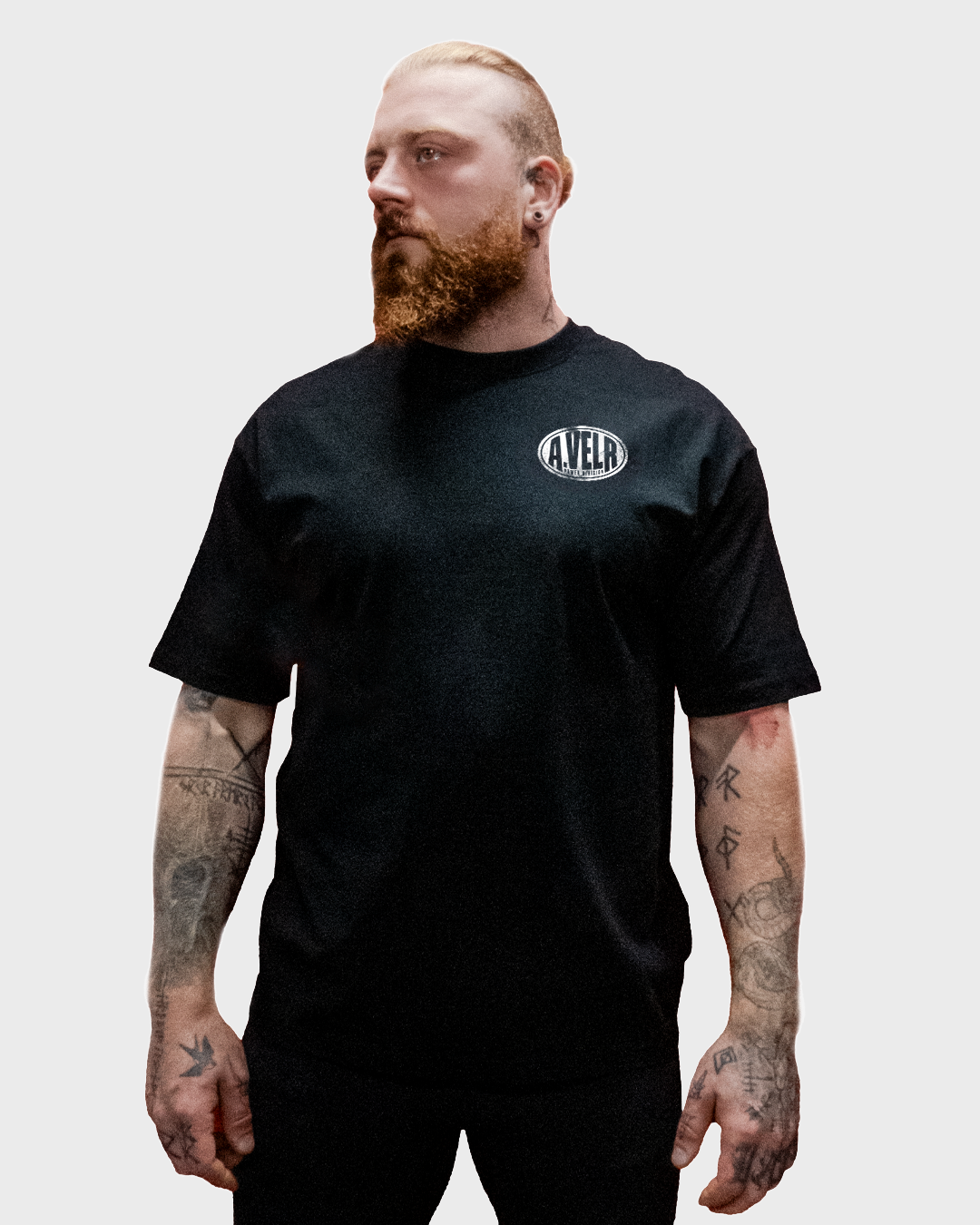 Old School Black Streetwear Loose Drop Shoulder T-Shirt