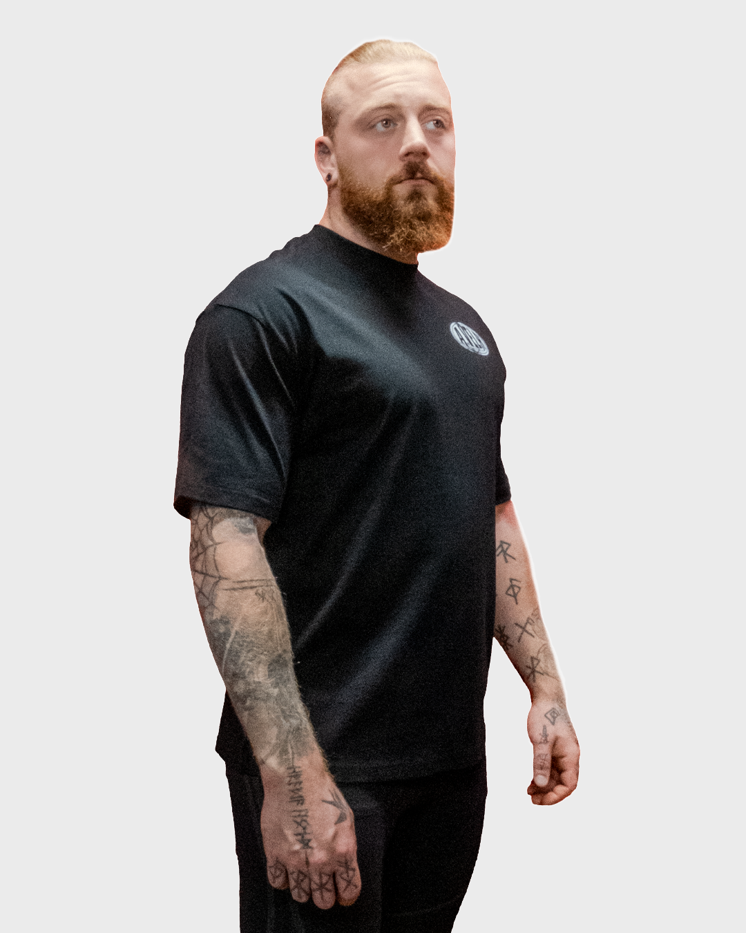Old School Black Streetwear Loose Drop Shoulder T-Shirt