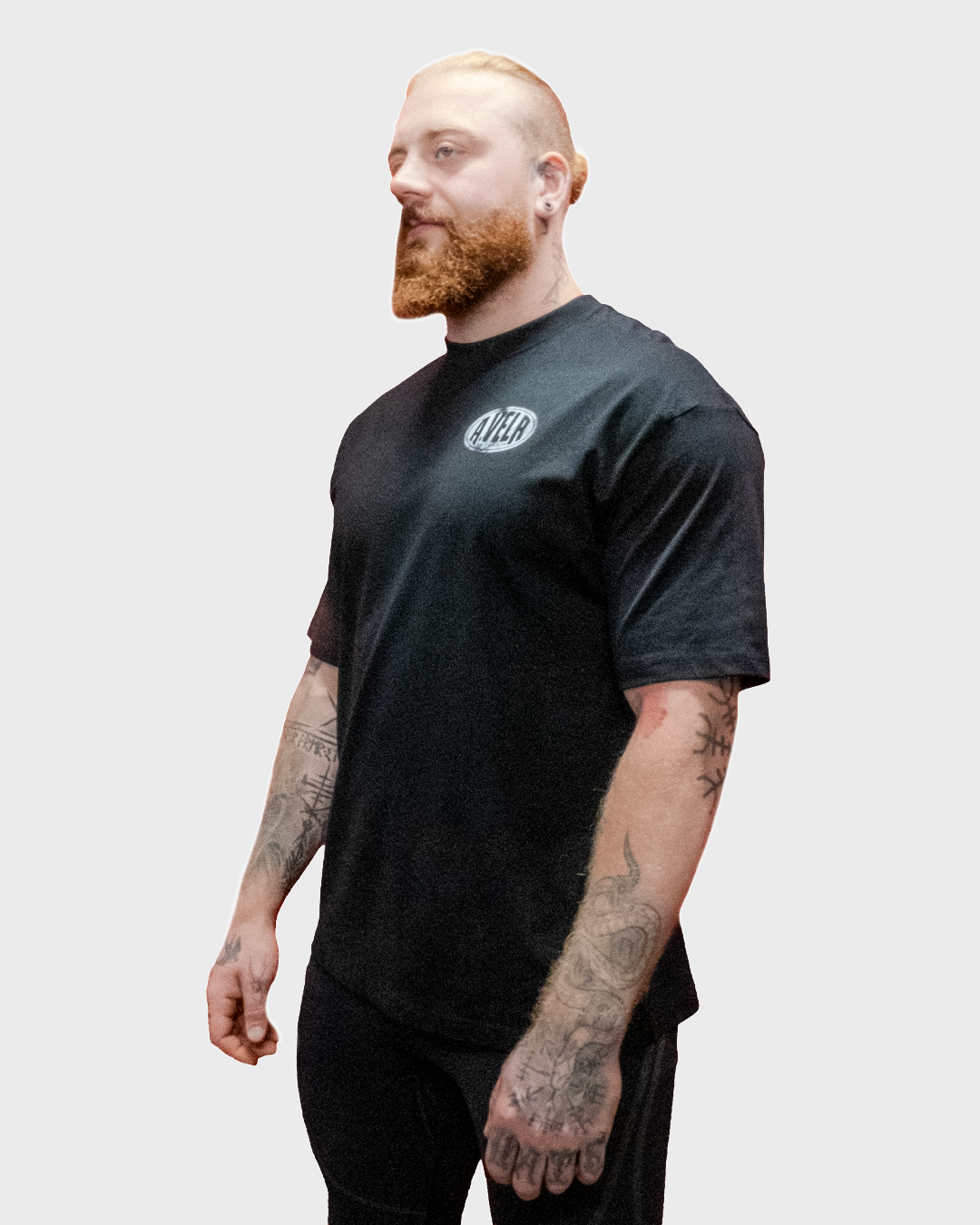 Old School Black Streetwear Loose Drop Shoulder T-Shirt