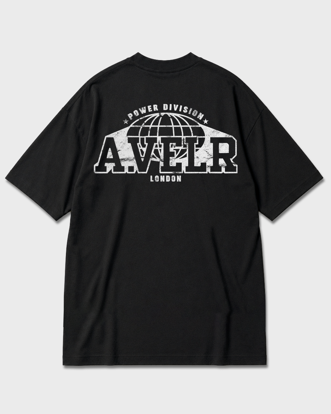 POWER DIVISION Oversized T-shirt 305 g/m² Black