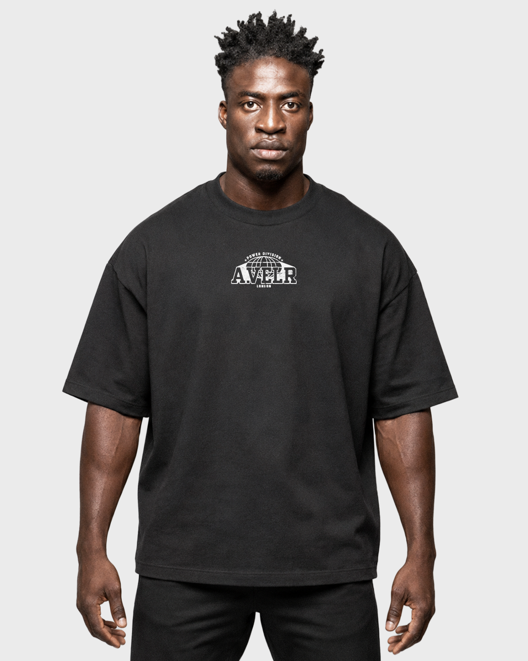 POWER DIVISION Oversized T-shirt 305 g/m² Black