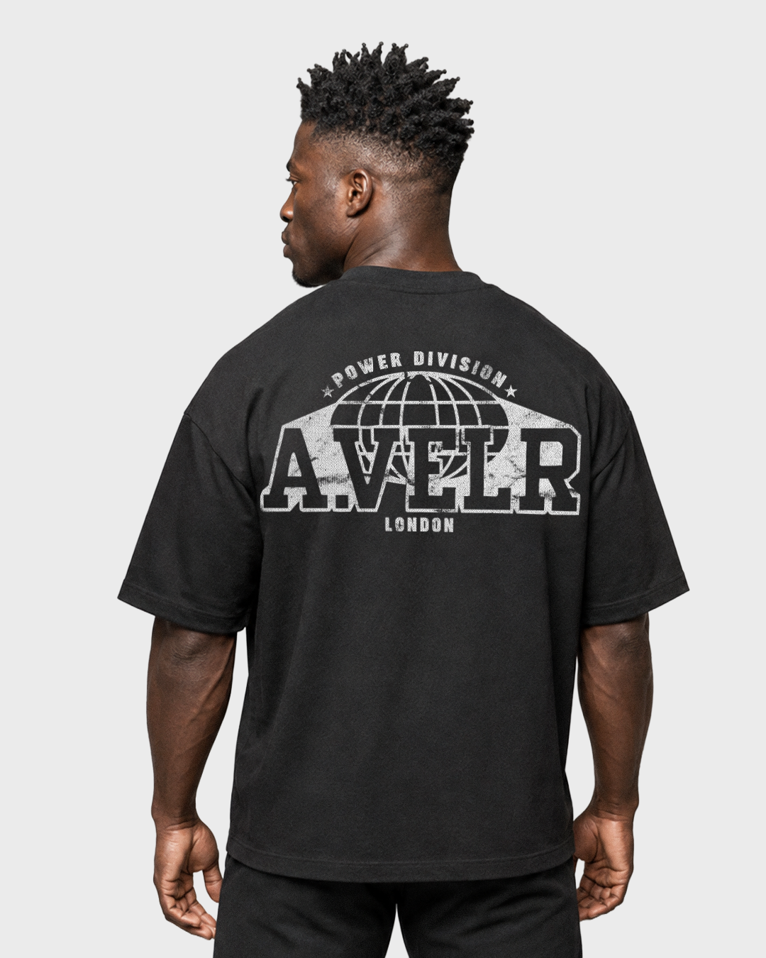 POWER DIVISION Oversized T-shirt 305 g/m² Black