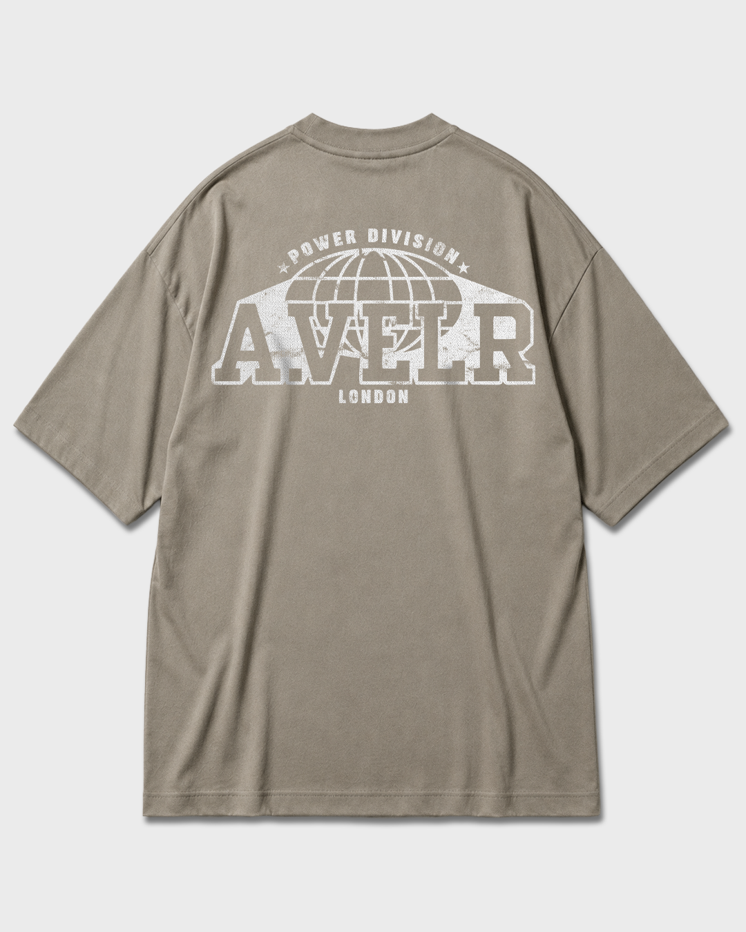 POWER DIVISION Oversized T-shirt 305 g/m² Gray Camel