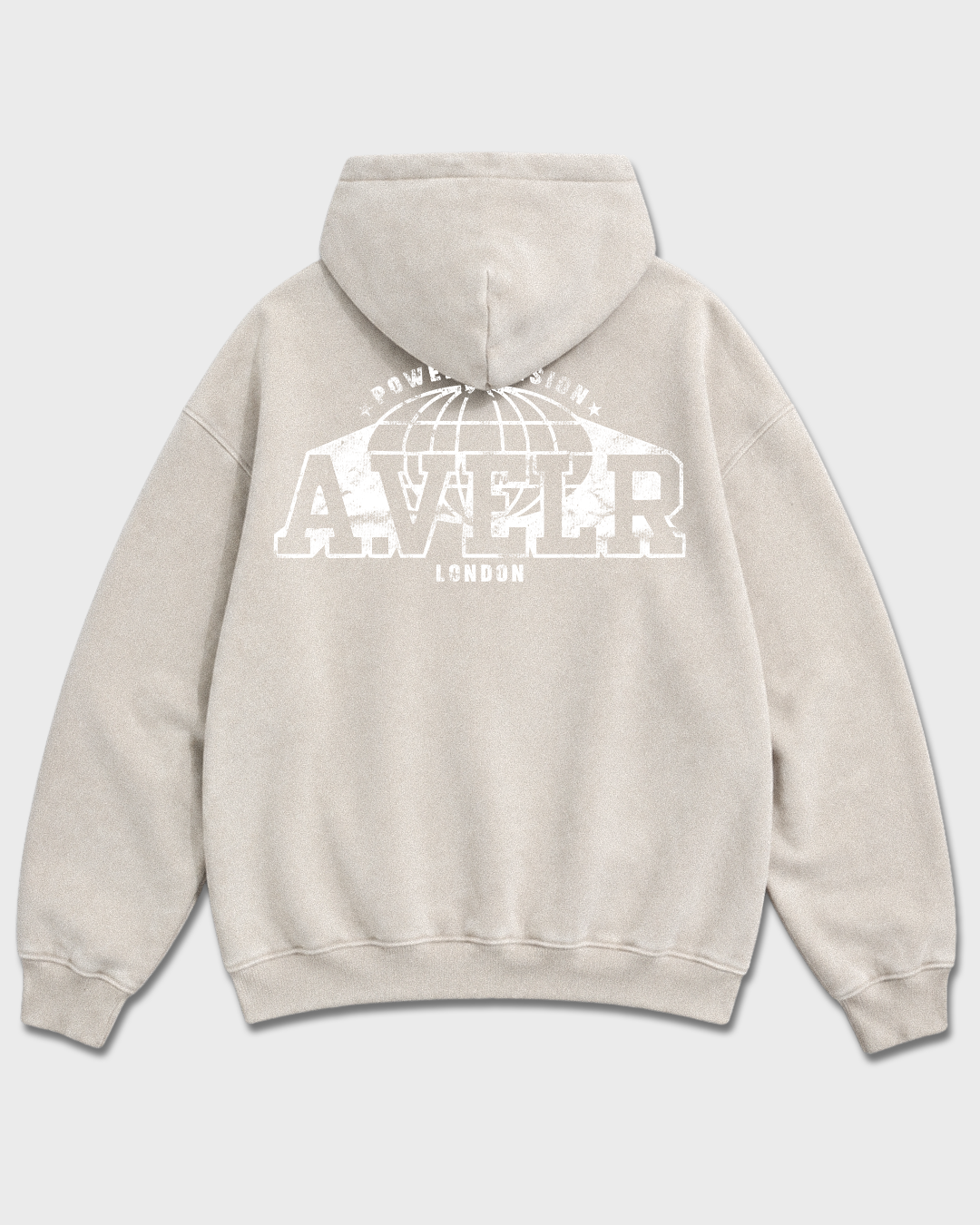 POWER DIVISION Snow Wash Oversized Hoodie 355 g/m²