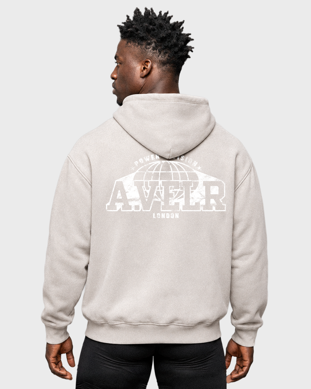 POWER DIVISION Snow Wash Oversized Hoodie 355 g/m²