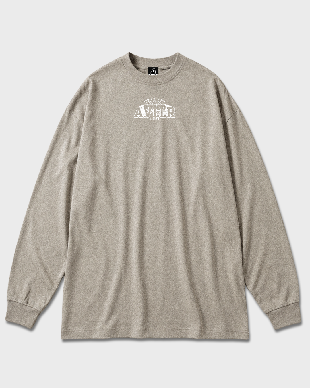 POWER DIVISION Oversized Long Sleeve T-Shirt 305 g/m² Gray Camel