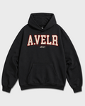 COLLEGE A Heavyweight Hoodie 430 g/m² Oversize Black