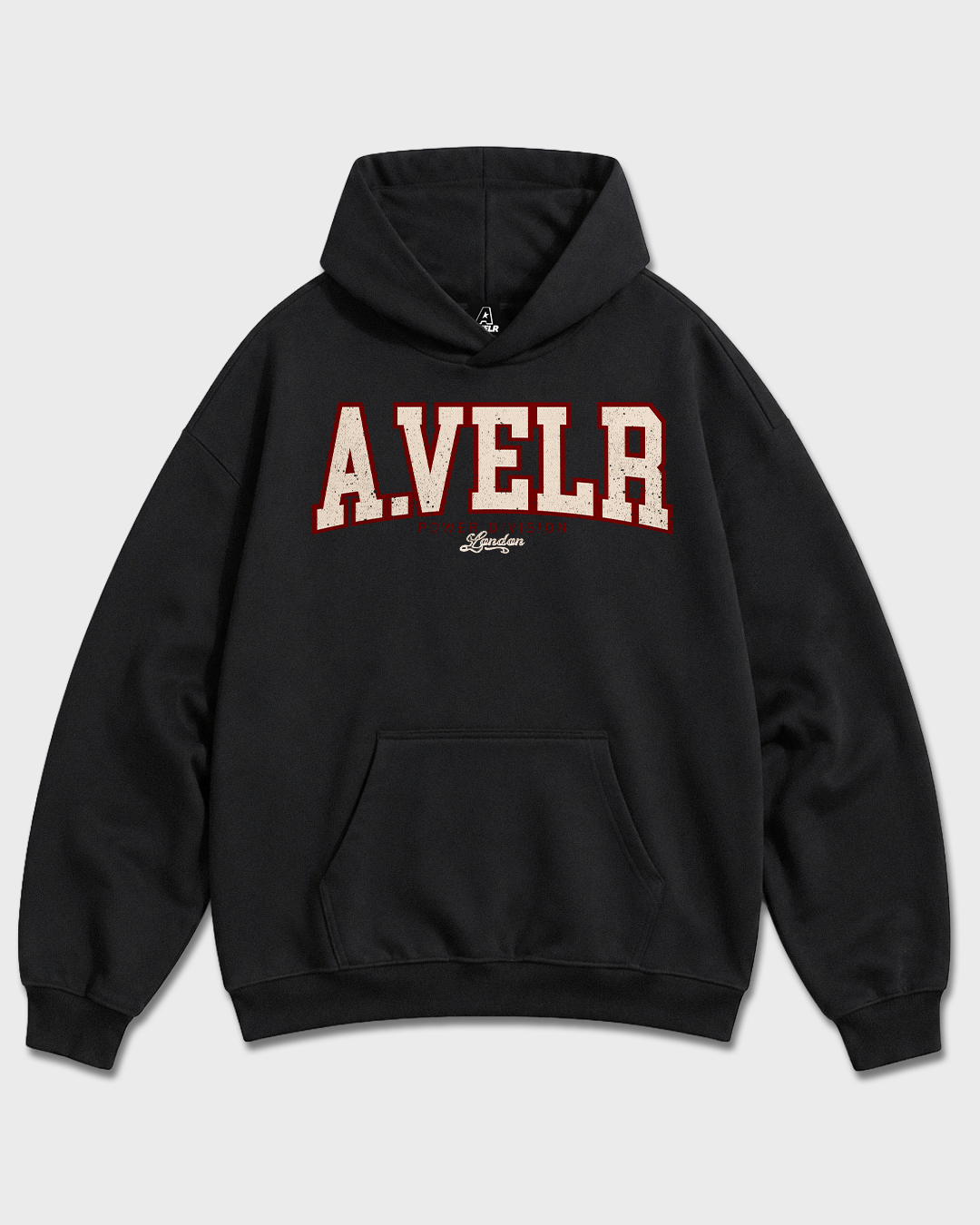 COLLEGE A Heavyweight Hoodie 430 g/m² Oversize Black